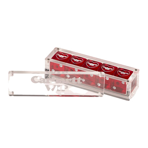 Carhartt Wip Heart Dice Set Scarlet I034755 4068584049712 3 Degli Uberti