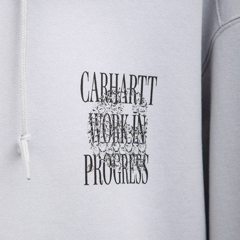 Carhartt WIP Hooded Always a WIP Sweat Sonic Silver I033242.1YE.06.03 Degli Uberti