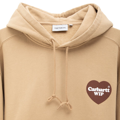 Carhartt WIP Hooded Heart Sweat Dusty H Brown I032168.07E.XX.03 Degli Uberti