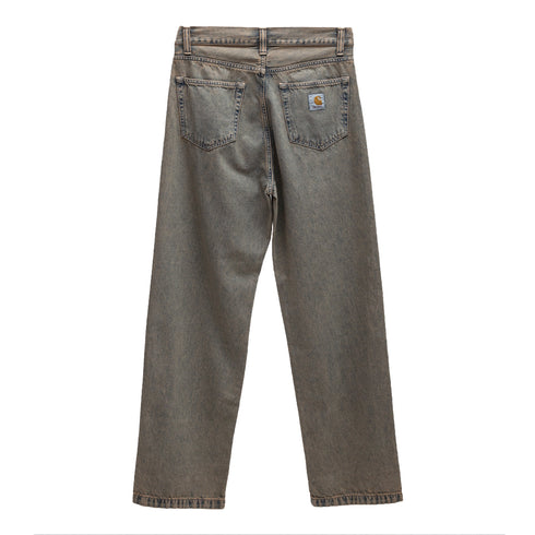 Carhartt Wip Landon Pant Blue/Leather Garment Dyed I035820 4068584253812 Back Degli Uberti