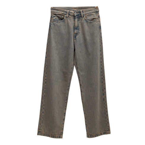 Carhartt Wip Landon Pant Blue/Leather Garment Dyed I035820 4068584253812 Front Degli Uberti