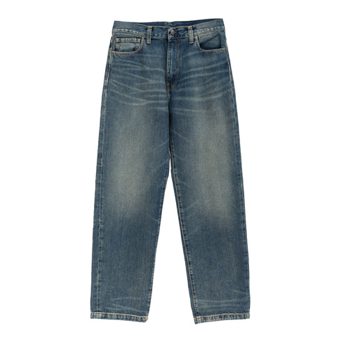Carhartt WIP Landon Pant Blue Worn Used Wash I034733 Degli Uberti