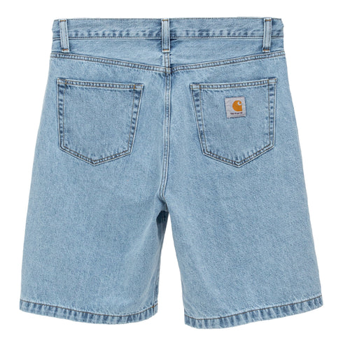 Carhartt Wip Landon Short Blue Bleached I030469 4064958487760 Back Degli Uberti