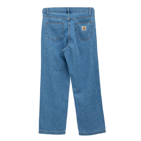 Carhartt Wip Lucas Pant Blue Bleached I035245 4068584194948 Back Degli Uberti