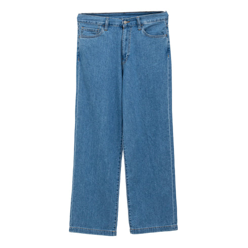 Carhartt Wip Lucas Pant Blue Bleached I035245 4068584194948 Front Degli Uberti