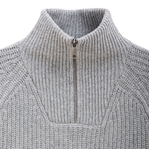 Carhartt WIP Marlon Half Zip Sweater Grey Heather I033913 Degli Uberti