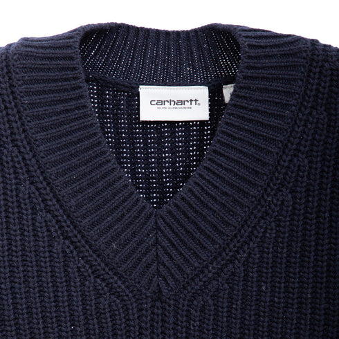 Carhartt WIP Marlon Vest Sweatwer Dark Navy I033909 Degli Uberti