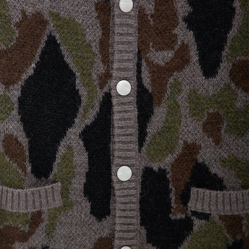 Carhartt WIP Merton Cardigan Camo Duck Jacquard/Grey I033914 Degli Uberti