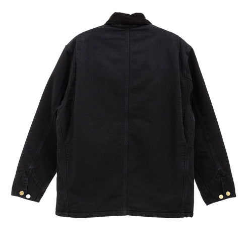 Carhartt WIP OG Chore Coat Black/Black Stone Canvas I035613 Back Degli Uberti