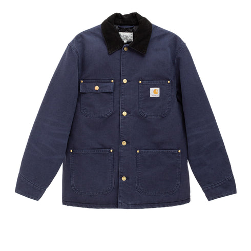 Carhartt WIP OG Chore Coat Dark Navy/Black Stone Canvas I035613 Front Degli Uberti