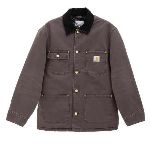 Carhartt WIP OG Chore Coat Tobacco/Black Stone Canvas I035613 Front Degli Uberti