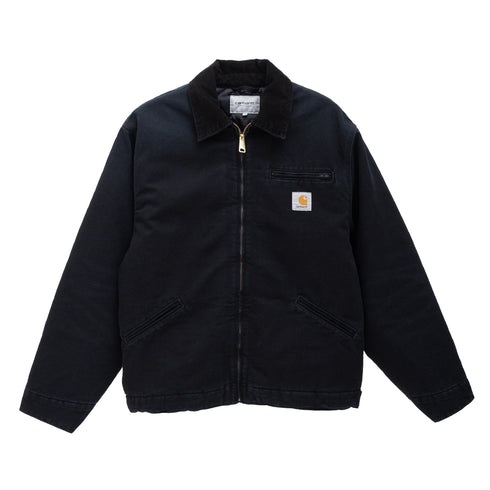 Carhartt Wip OG Detroit Jacket Black/Black Stone Canvas I035614 Front 1 Degli Uberti