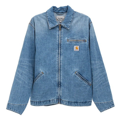 Carhartt Wip OG Detroit Jacket Blue Burst Washed I034870 4068584153129 Front Degli Uberti