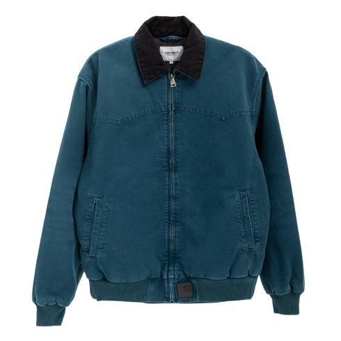 Carhartt WIP OG Santa Fe Jacket Deep Lagoon/Black Stone Canvas I034317 Degli Uberti