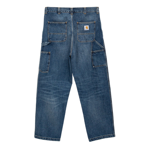 Carhartt Wip OG Single Knee Pant Blue Dark Used I034871 4068584153228 Back Degli Uberti