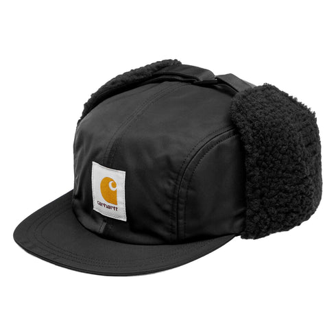 Carhartt WIP Oltera Ear Guard Cap Black I035409 degliuberti 1