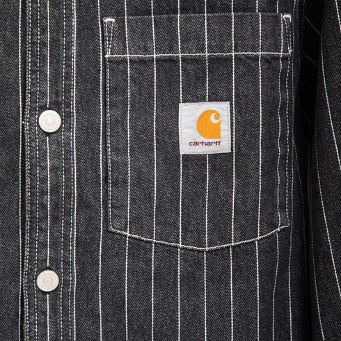 Carhartt WIP Orlean Shirt Jac Black/White Stone I033009.1XX.06.03 Degli Uberti