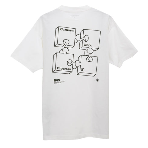 Carhartt WIP S/S Assemble T-Shirt White/Smoke Green I032416.1UR.XX.03 Degli Uberti