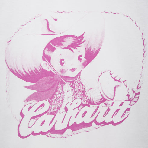 Carhartt WIP S/S Buddy T-Shirt White/Pink I032690.1V0.XX.03 Degli Uberti
