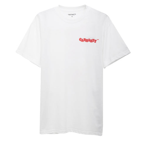 Carhartt WIP S/S Fast Food T-Shirt White/Red I033249.1WZ.XX.03 Degli Uberti