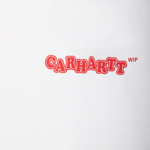 Carhartt WIP S/S Fast Food T-Shirt White/Red I033249.1WZ.XX.03 Degli Uberti