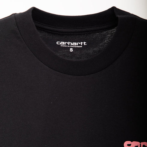 Carhartt WIP S/S Ink Bleed T-Shirt Black/Pink I032878.0IX.XX.03 Degli Uberti