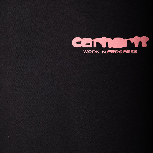 Carhartt WIP S/S Ink Bleed T-Shirt Black/Pink I032878.0IX.XX.03 Degli Uberti