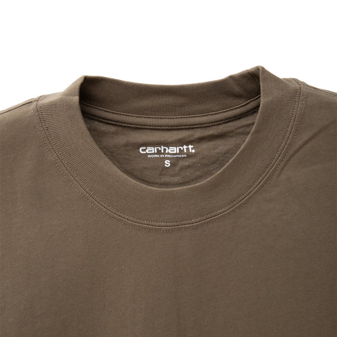 Carhartt WIP S/S Link Script T-Shirt Nettle/White I031373_1FF_XX Degli Uberti
