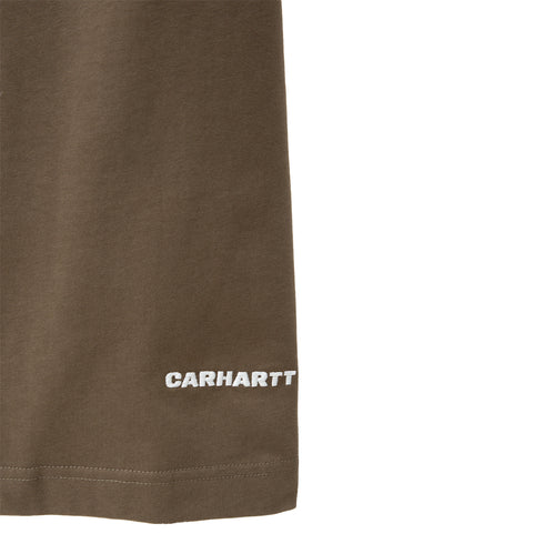 Carhartt WIP S/S Link Script T-Shirt Nettle/White I031373_1FF_XX Degli Uberti