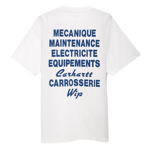 Carhartt WIP S/S Mechanics T-Shirt White I032878.0IX.XX.03 Degli Uberti