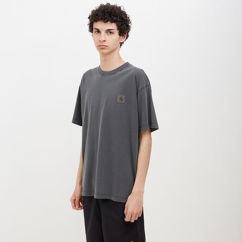 Carhartt WIP S/S Nelson T-Shirt Charcoal Garment Dyed I029949.1YE.GD.03 Degli Uberti