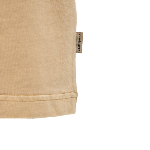 Carhartt WIP S/S Taos T-Shirt Sable Garment Dyed I032847.1Y1.GD.03 Degli Uberti