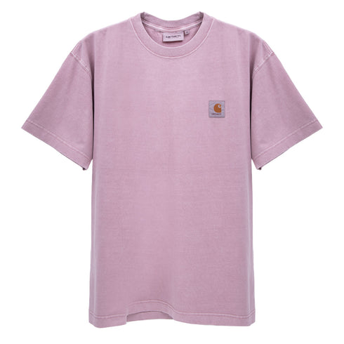 Carhartt WIP S/S Vista T-Shirt Glassy Pink Garment Dyed I030780.OWG.GD.04 Degli Uberti