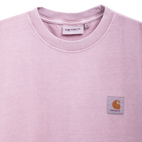 Carhartt WIP S/S Vista T-Shirt Glassy Pink Garment Dyed I030780.OWG.GD.04 Degli Uberti