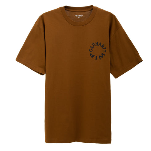 Carhartt WIP S/S Work Varsity T-Shirt Dusty Brown/Black I032372.1NK.XX Degli Uberti
