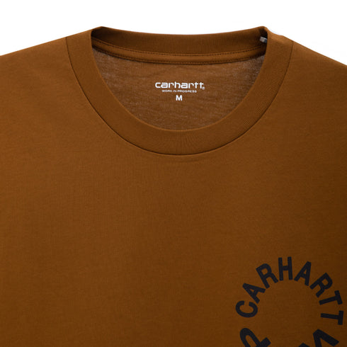 Carhartt WIP S/S Work Varsity T-Shirt Dusty Brown/Black I032372.1NK.XX Degli Uberti