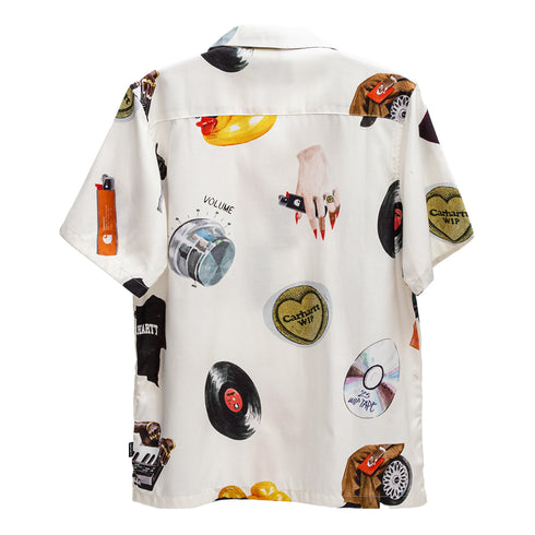Carhartt Wip S/S Jacob Rochester Shirt Print/Wax I034574 4068584111617 Back Degliuberti