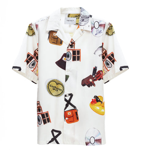 Carhartt Wip S/S Jacob Rochester Shirt Print/Wax I034574 4068584111617 Front Degliuberti