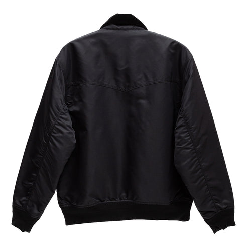 Carhartt Wip Santa Fe Alumni Jacket Black/Scarlet I035147 4068584261176 Back Degliuberti