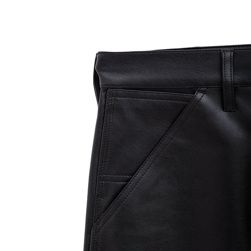 Carhartt WIP Single Knee Leather Pant Black 034446 Degli Uberti