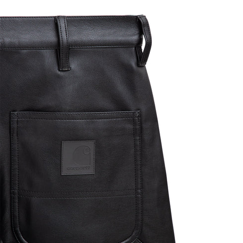 Carhartt WIP Single Knee Leather Pant Black 034446 Degli Uberti