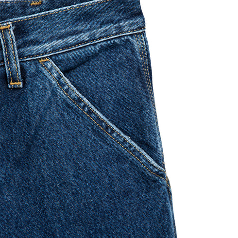 Carhartt WIP Single Knee Pant Blue Stone Washed I032024.01.06.32 Degli Uberti