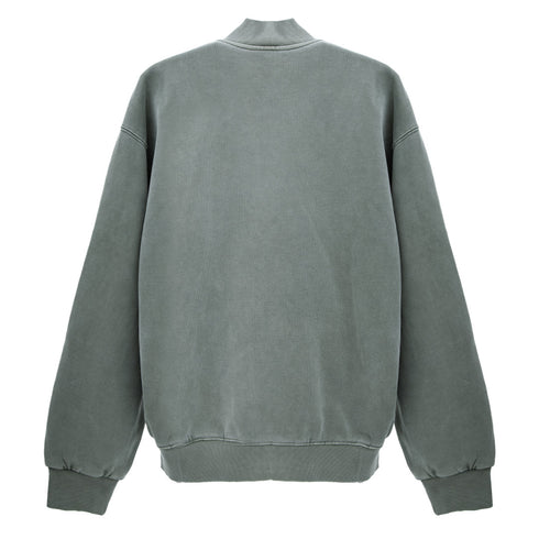 Carhartt WIP Vista Sweat Bomber Smoke Green Garment Dyed I032336.1ND.GD.03 Degli Uberti