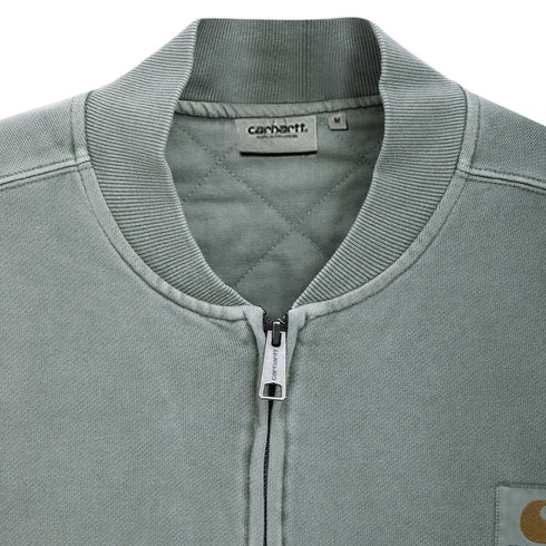 Carhartt WIP Vista Sweat Bomber Smoke Green Garment Dyed I032336.1ND.GD.03 Degli Uberti