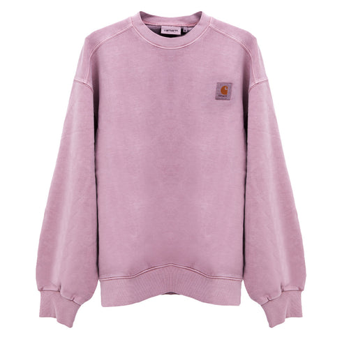 Carhartt WIP VIsta Sweat Glassy Pink Garment Dyed I029522.1NJ.GD.03 Degli Uberti