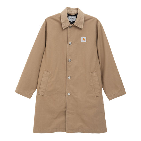 Carhartt Wip Webster Coat Leather/Leather Rinsed I035618 4068584327452 Front Degli Uberti