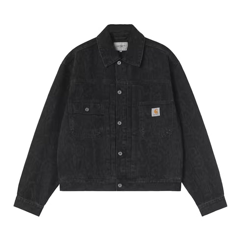 Carhartt WIP Belmar Jacket Snake Camo/Black/Heavy Stone Wash 1036586 degliuberti 1