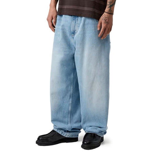 Carhartt WIP Brandon Pant Blue Heavy Worn Bleched I035893 degliuberti 4