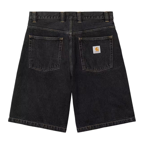 Carhartt WIP Brandon Short Black Stone Washed I031921 degliuberti 1