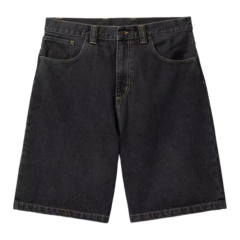 Carhartt WIP Brandon Short Black Stone Washed I031921 degliuberti 2